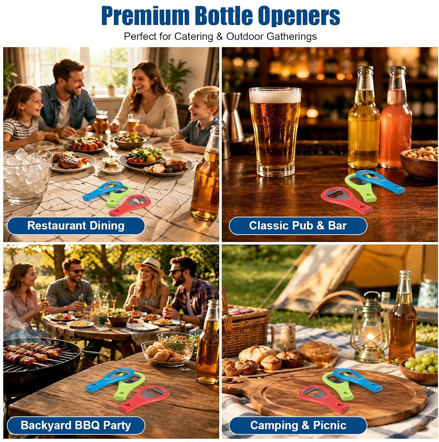 Pack of 30 Bottle Openers, Stainless Steel, Portable Beer Bottle Opener for – Bild 5