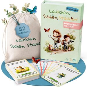 SoSi Explorer Cards Nature Search Game for Children 58 Cards