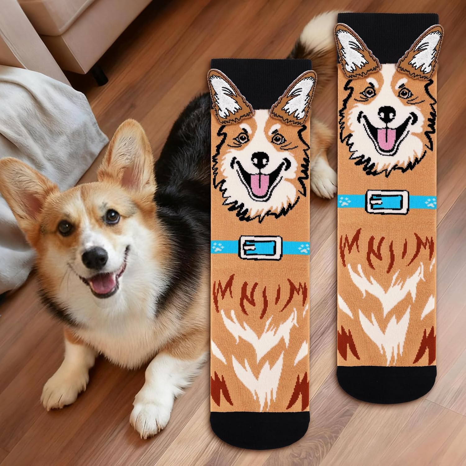 AGRIMONY Funny 3D Animal Socks for Men Women Dad Mum Teenager Boy Girl Funny Socks with Animal Motif Birthday Christmas Gifts for Animal Lovers – Bild 2