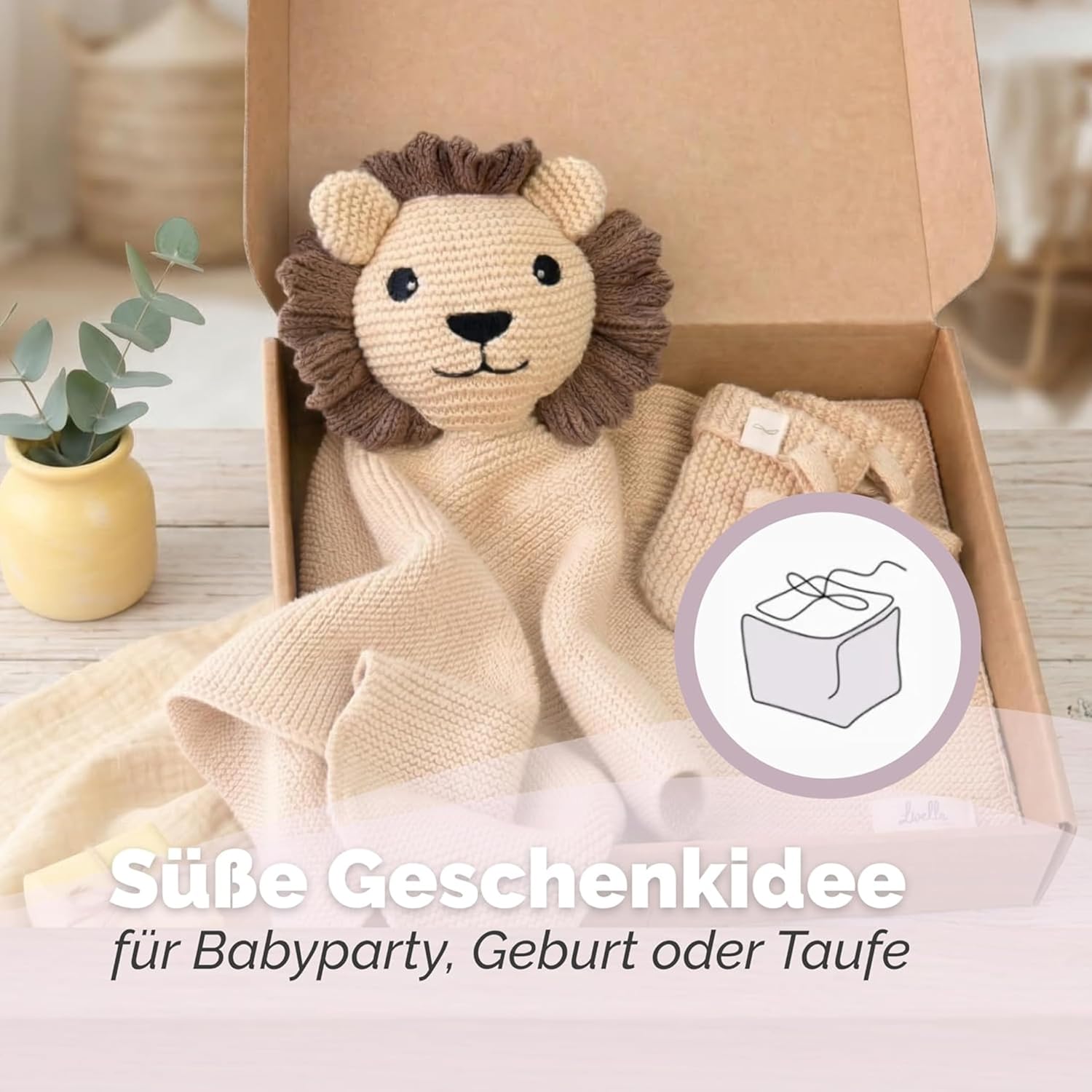 Livella Cuddly Toy Lion with Socks - Cuddly Toy Made from 100% Organic – Bild 6