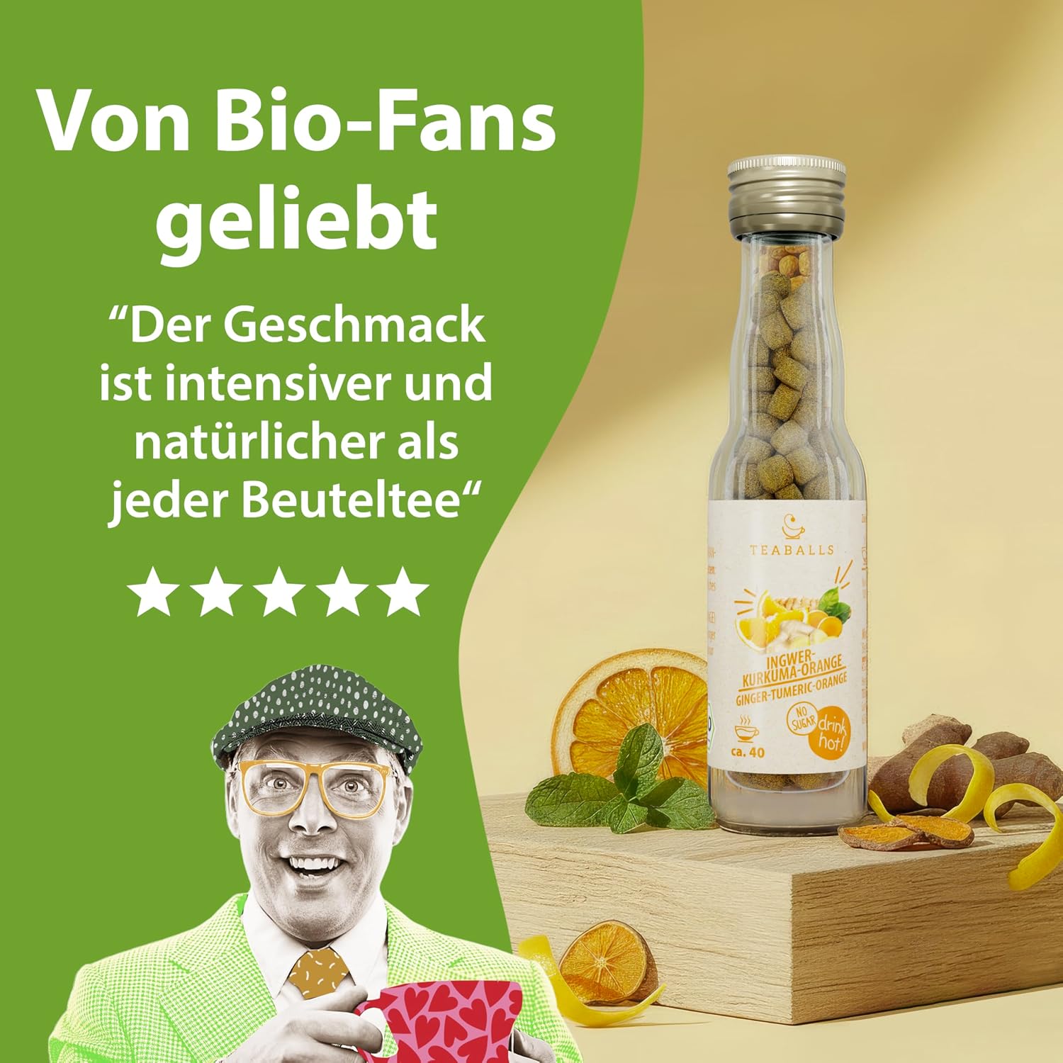 TEABALLS Organic Feel Good Set of 3 - IKO, Guten Morgen, Chai - Organic – Bild 7