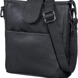 LEABAGS Women's Leather Handbag, Premium Genuine Leather Shoulder Bag, Women's Shoulder Bag, Women's Bag, Carry Bag for Work, University, School, Leisure