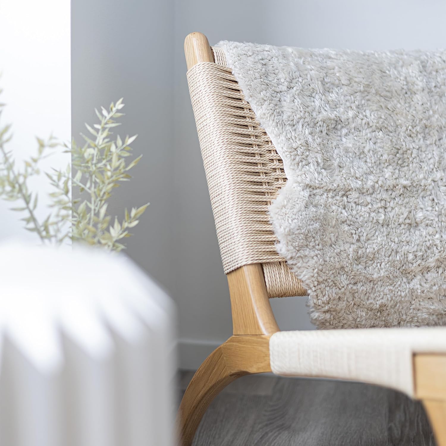 Nordic Sheep Real Lambskin Rug 90 x 60 cm Beige – Bild 2