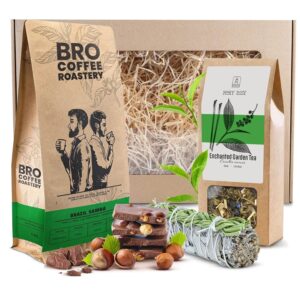 CoffeeBroastery Gift Set – Specialty Coffee 400g, Tea, White Sage
