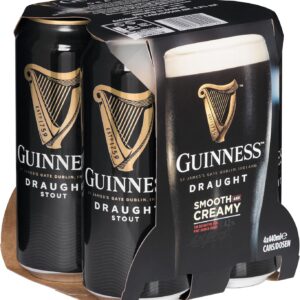 Guinness Draught Disposable 4 x 0.44 L Tin