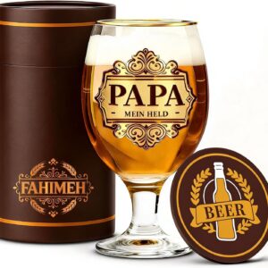 FAHIMEH Dad Birthday Gift, Beer Glass, 400 ml