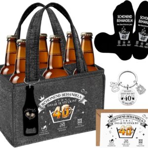 Men's Handbag Beer Gift Set, 40th Birthday Men, for 6 Bottles of Beer