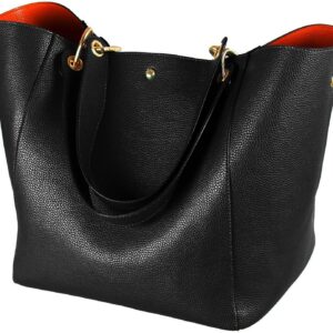 sqlp Shopper Tasche Damen Groß Handtasche Ledertasche Big Tote Bag Henkeltaschen Arbeit Handtaschen für Damen Schultertaschen