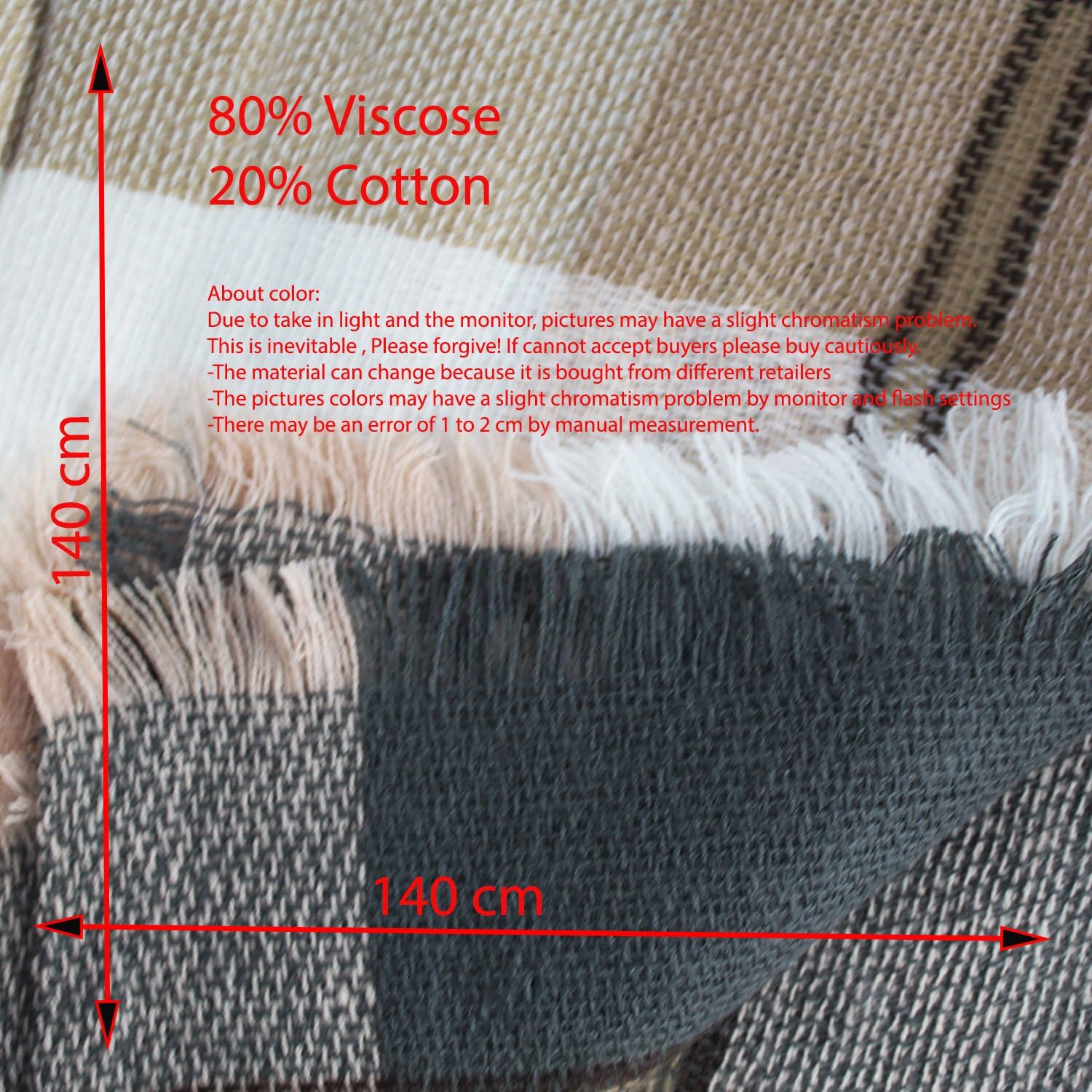 Glamexx24 XXL Cuddly, Warm and Beautiful Women's Poncho Scarf with Various Patterns – Bild 4