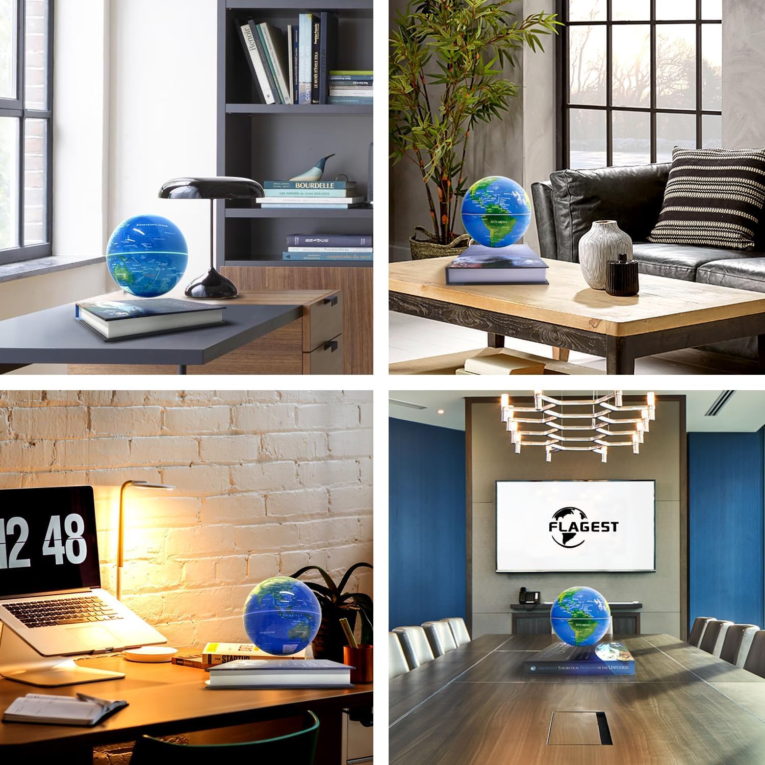 Flagest Magnetic Floating Globe with LED Night Light – Bild 6