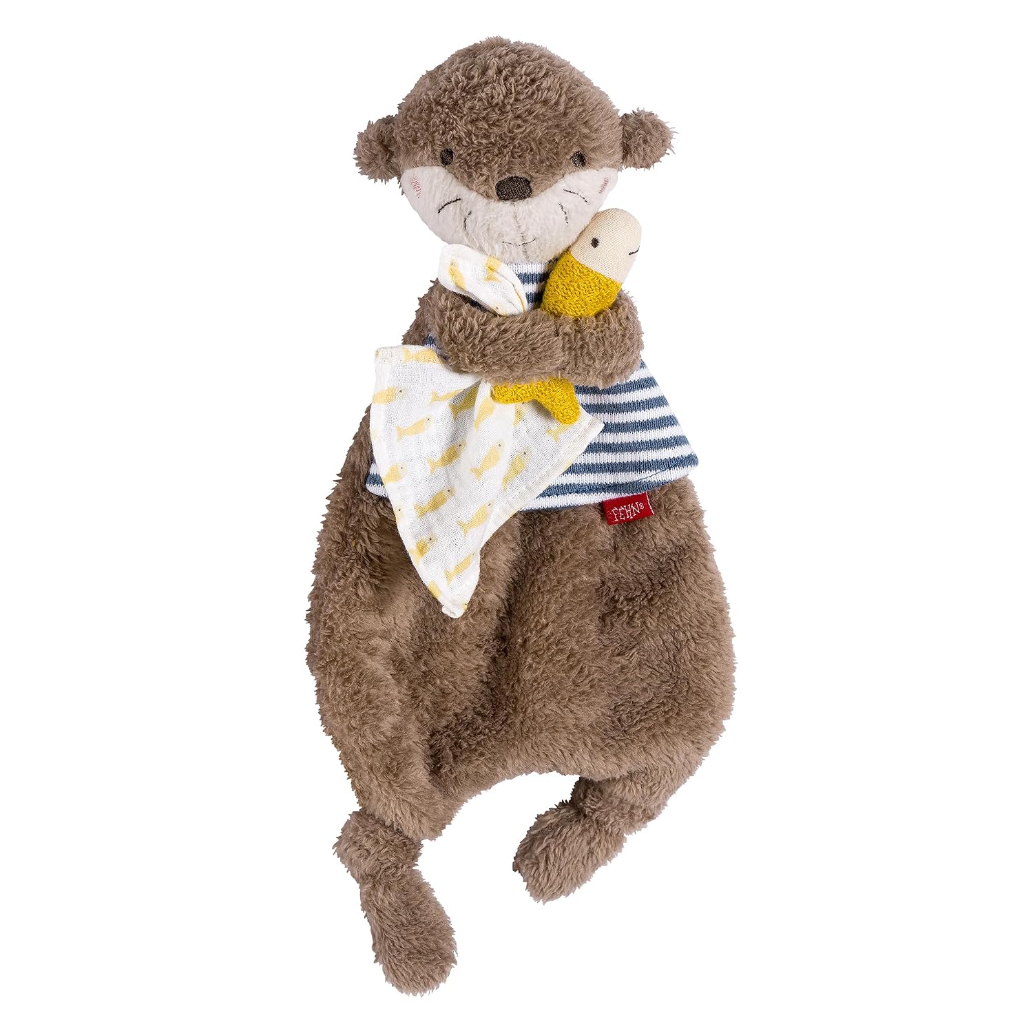 Fehn Otter Comforter - Playmate, Sleep Aid & Stuffed Toy Comforter with Otter Head for Gripping, Feeling, Cuddling and Loving for Babies and Toddlers from 0+ Months