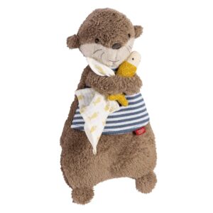 Fehn Otter Theo Soft Toy with Soothing Cherry Stone Cushion