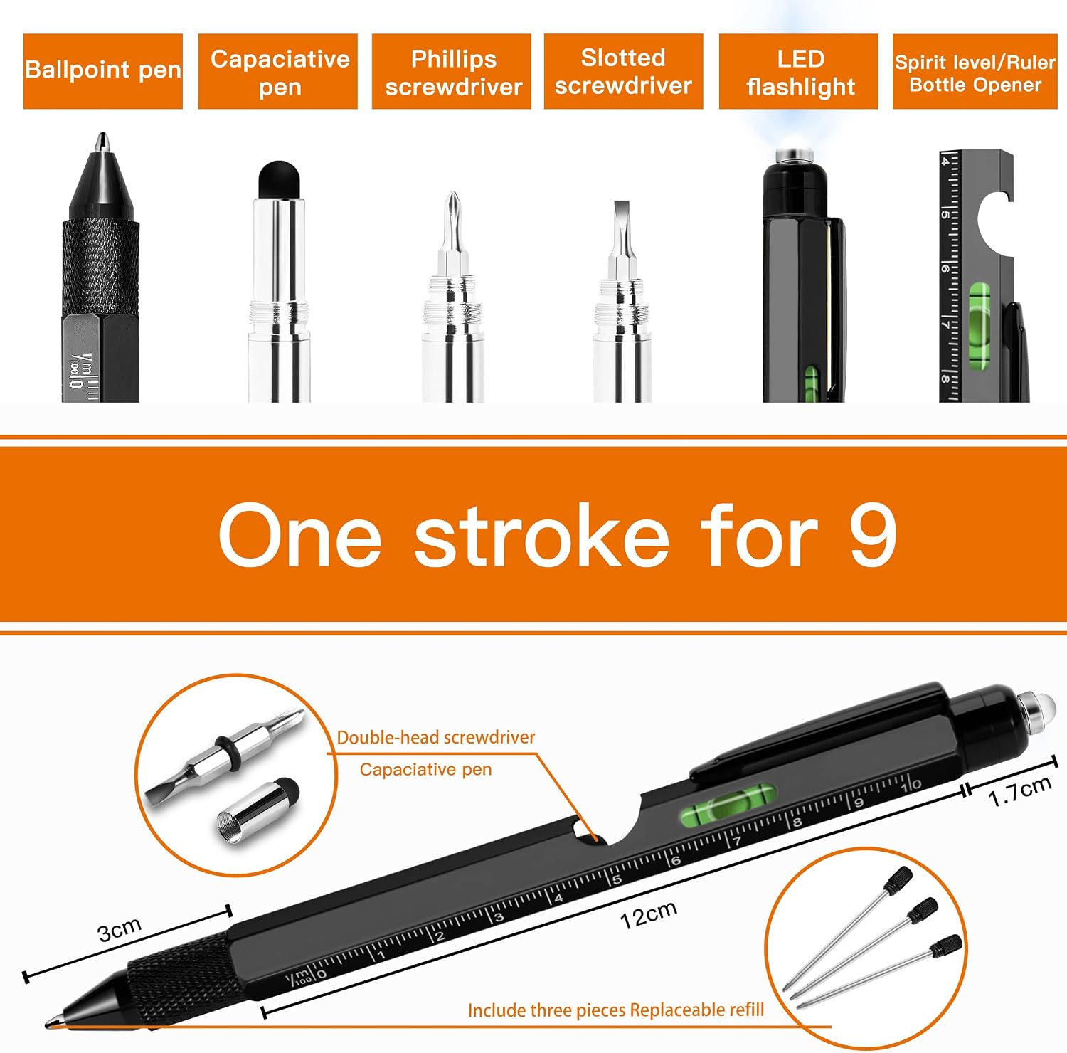 YOFIG Advent Calendar Filling, Gifts for Men, 9-in-1 Ballpoint Pen – Bild 2