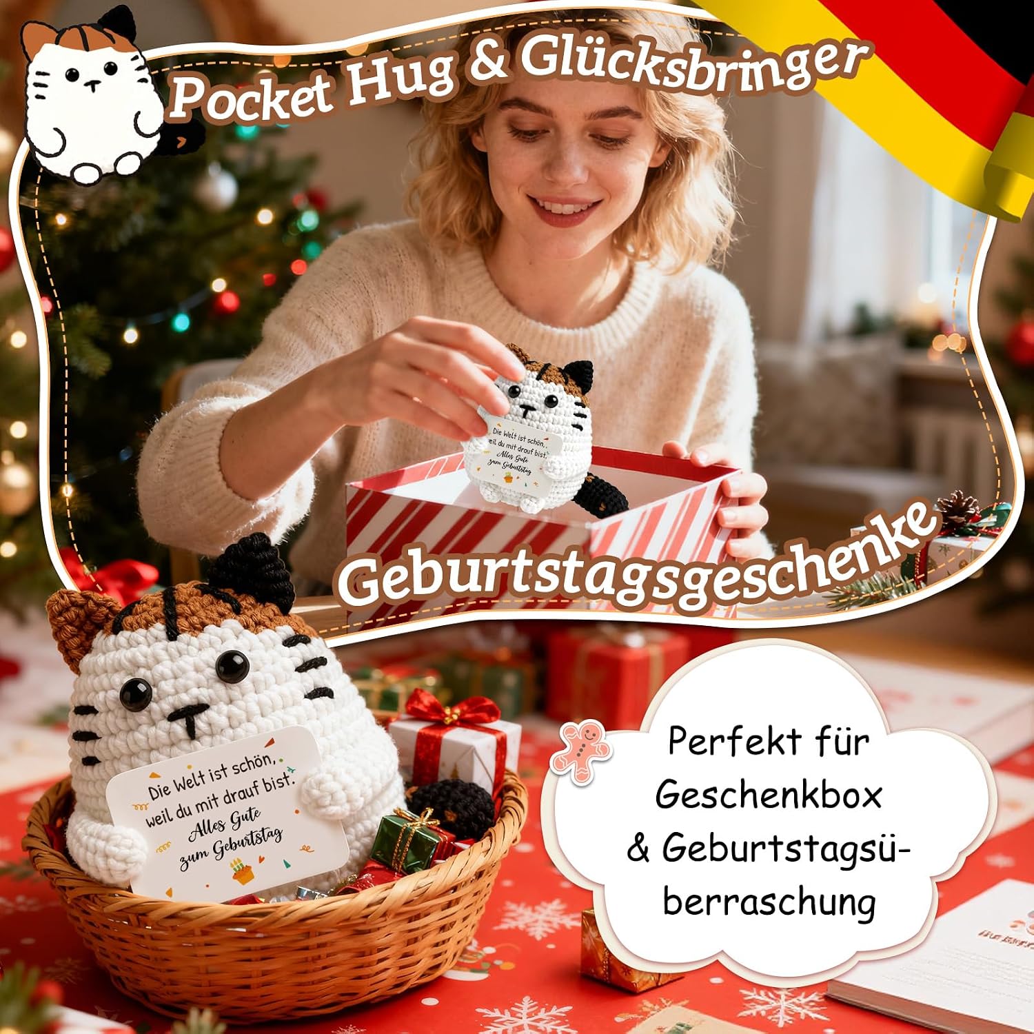 Giftota Birthday Gift for Women - Pocket Hug - Gift for Girlfriend Women Sister Colleague - Happy Birthday - Small Gifts – Bild 3