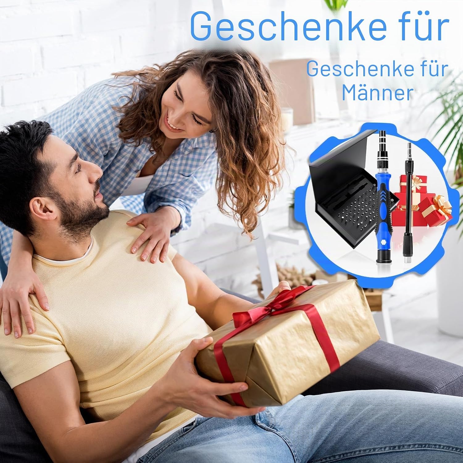 WEARXI Geschenke für Männer, 60 in 1 Schraubendreher Set – Bild 7
