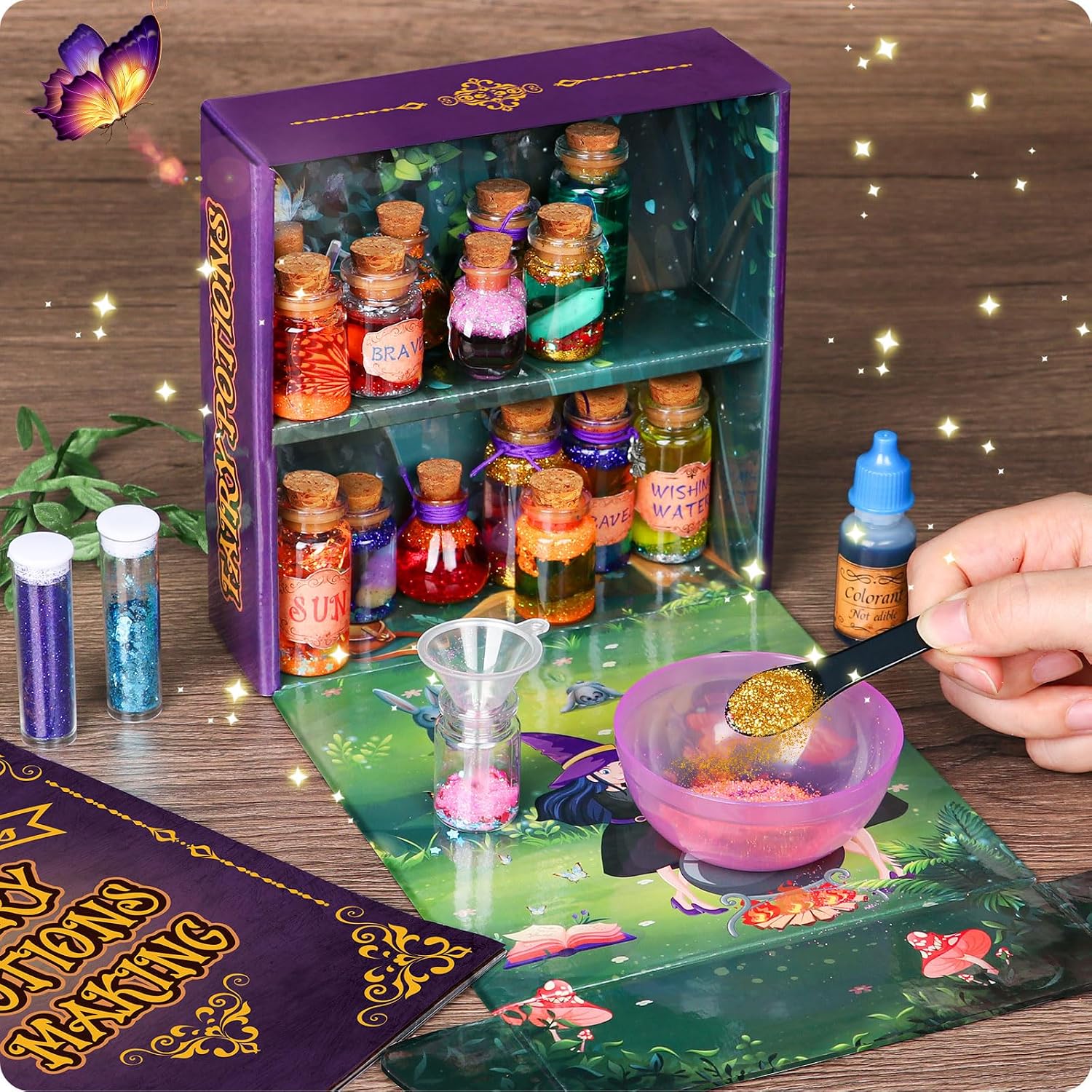Mostof DIY Creative Gift for Children - Retro Fairy Crystal Magic Potion Kits Craft Toy for Boys & Girls Age 6 7 8 9 10 – Bild 2