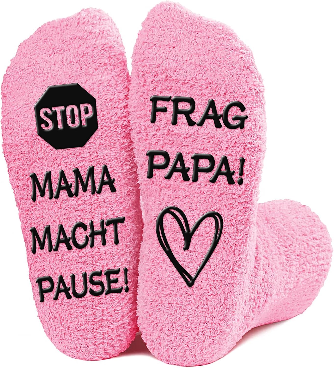 Socks Gift Mum 38-41 Non-Slip Cotton Funny Socks Women Mama Makes Break! Frag Papa! Gift for Women for Valentine's Day, Mother's Day