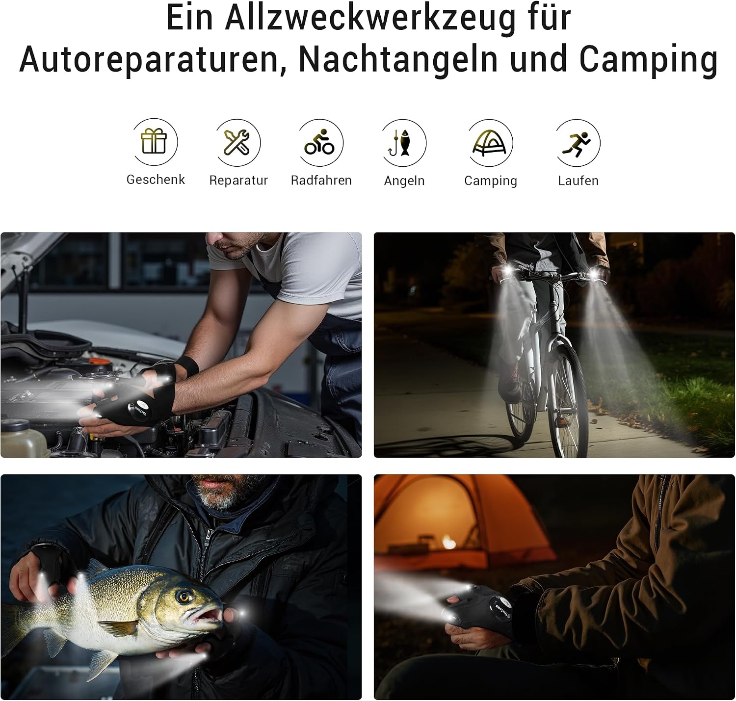 ThxToms Gifts for Men, LED Gloves with Light, Gadgets for Men – Bild 4