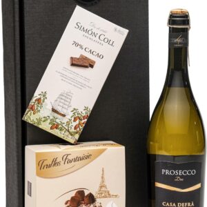 Prosecco DOC Gift Set with Chocolate Truffles and Dark Chocolate