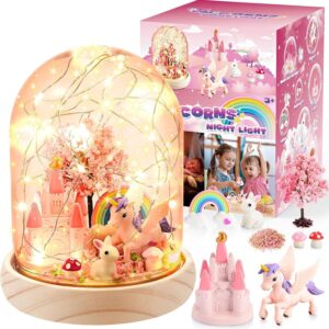 HappyGoLucky Unicorn Gifts for Girls, Christmas Gifts for Children, DIY Night Light, Children's Gift, Girls 3–12 Years, Craft Set for Children 3–12 Years, Gifts for Girls, 3–12 Years, Crafts for Girls