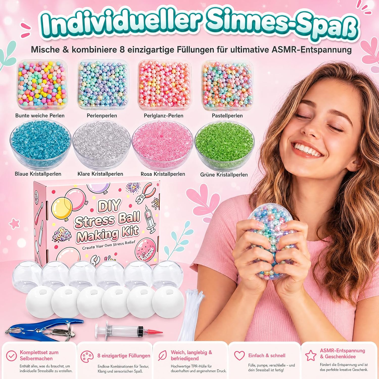 Squishy DIY Set, Stress Ball Squishy Set for Adults – Bild 3