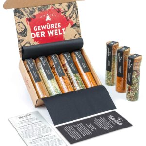 5 Spices from Around the World, Spice Gift Set with Spice Dictionary (PDF) (English not Guaranteed), Special Spice Set Gift, 5 Rare Spices in One Spice Set, Gift for Chefs, Exotic Spices
