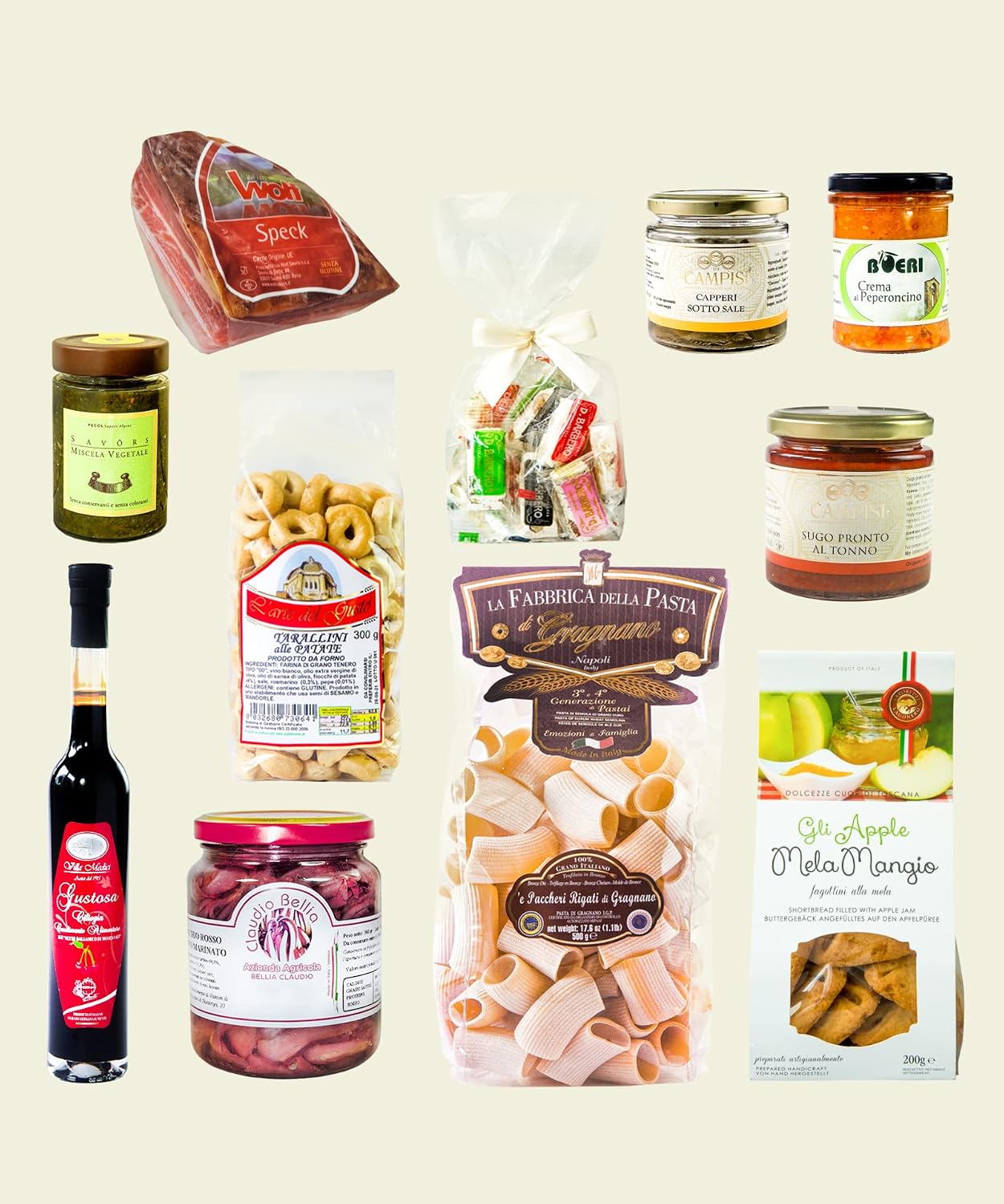 Delikatessen Italian Delicatessen Gourmet Gift Set Gift Basket Buongustaio Alcohol Free - Bella Italia – Bild 4