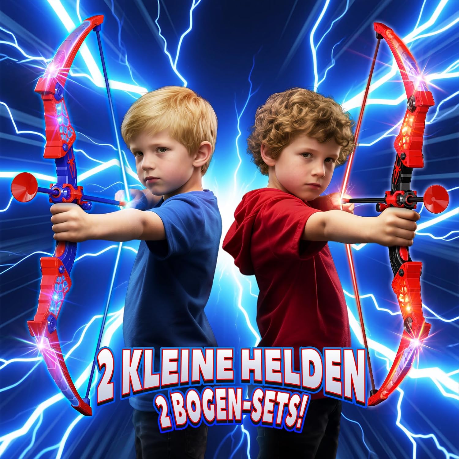 Kidluna Toy from 3-12 Years Boy, Play Set for 2 Children with Red & Blue LED Lights, Garden Outdoor Children's Toy, Gift Boy 3 4 5 6 7 8 9 10 12 Years Gift Ideas Games for Children – Bild 2