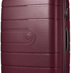 REDOLZ Hard Shell Check-in Suitcase Large XL Trolley 51 x 32 x 76 cm with Expansion Pleat Made of High-Quality Lightweight Polypropylene 4 Double Wheels & TSA (Essentials 11)