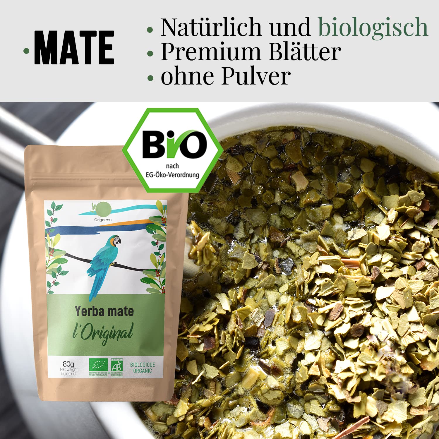 ORIGEENS MATE TEE SET mit Mate Becher, Bombilla, und BIO Yerba Mate Tee | Design Mate Tee Becher aus Keramik - Portugal | Originelles Geschenkset – Bild 4
