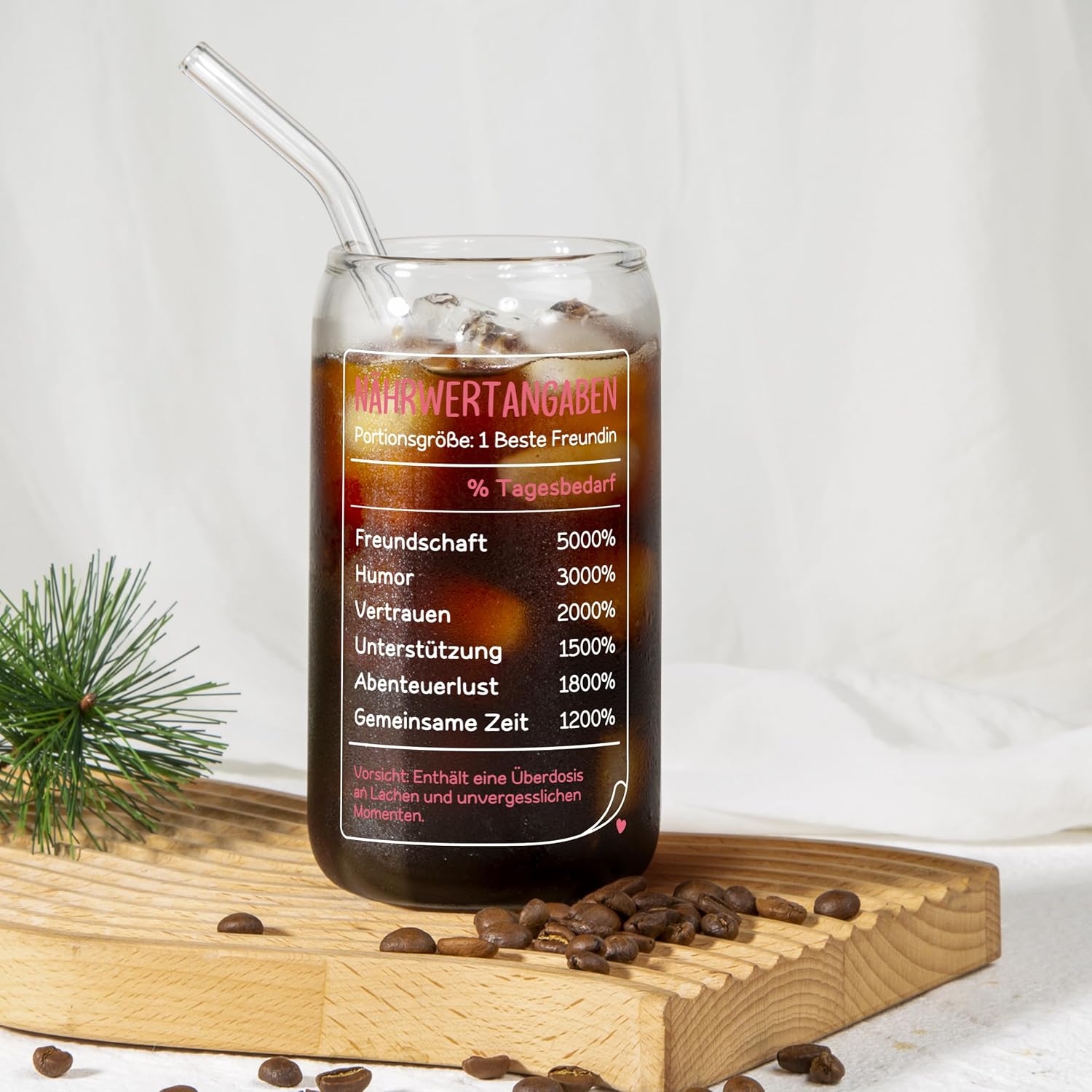 Best Friend Gift - Friendship Tumbler with Lid & Straw – Bild 7