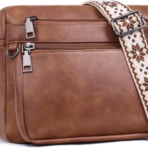 MUIIKOLA umhängetasche damen，umhängetasche mittelgroß tasche umhängetasche,damen leder，Weich Breiter Gurt