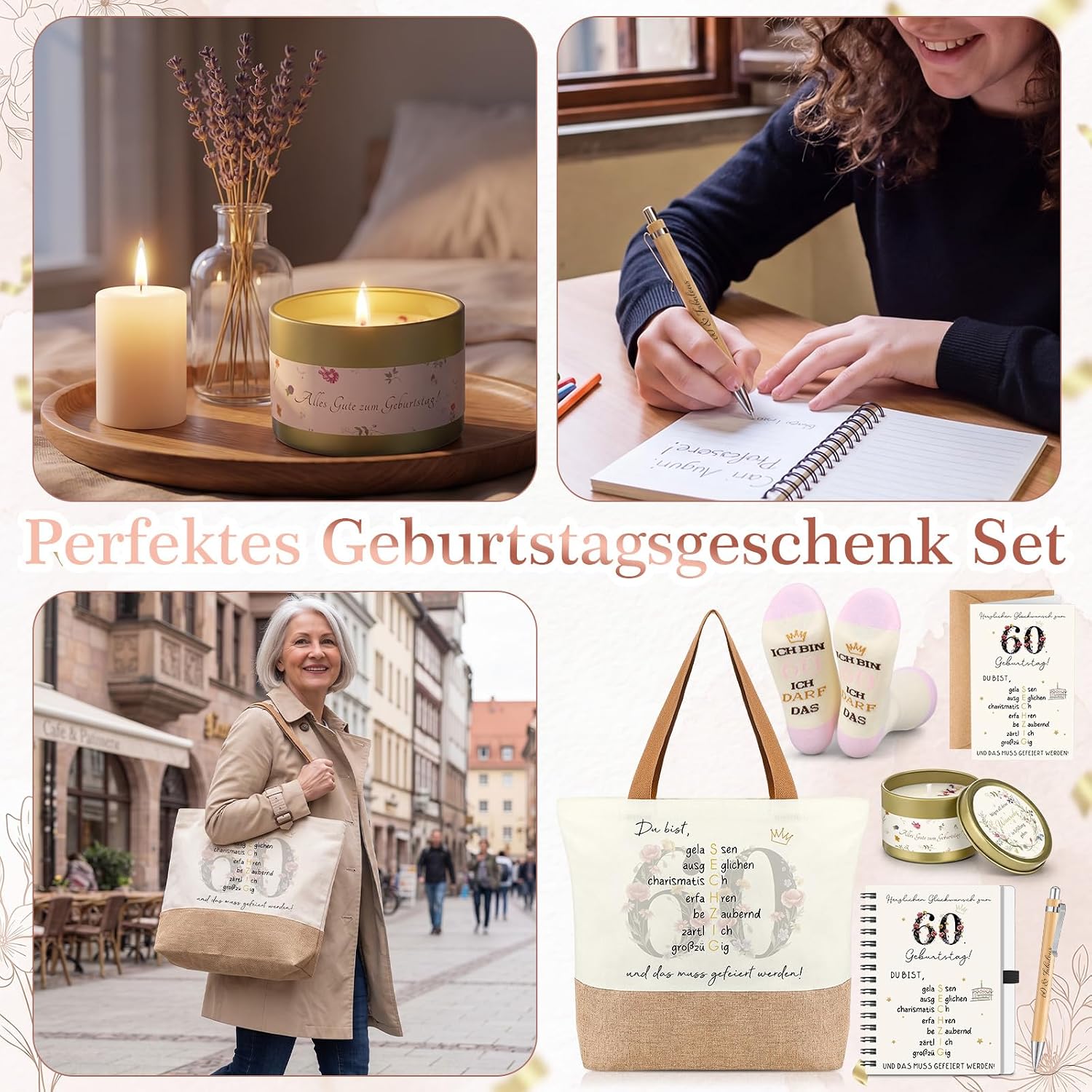 Hestya 60th Birthday Gift for Women with Shopping Bag & Accessories – Bild 4