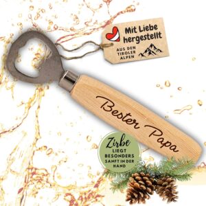 Bottle Opener Made of Pine Bester Papa