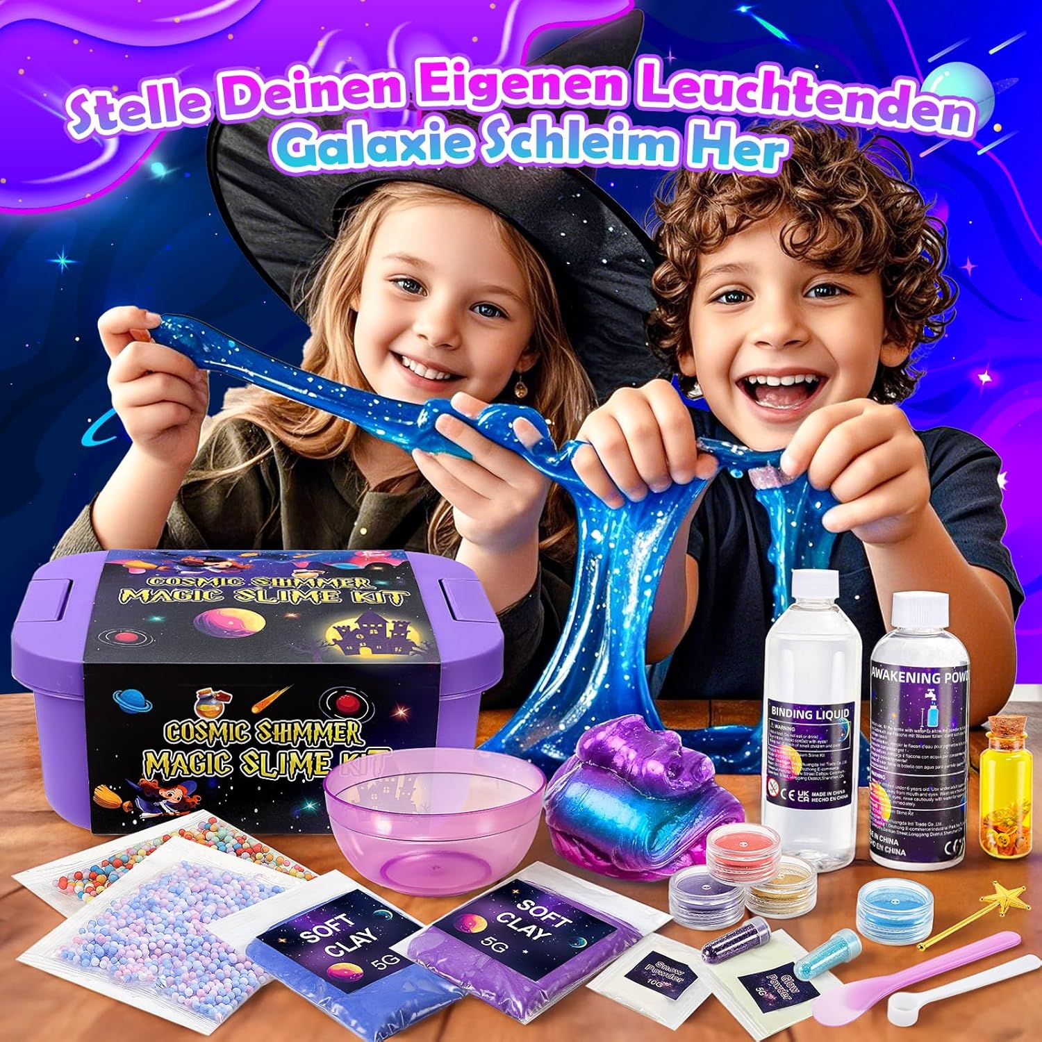 iKidiki Slime Children, Gift Girls 6 7 8 9 10 11 12 Years Slime Make Yourself Set Boy 6-12 Years Gift Ideas Slime Set Toy from 6-12 Years Boys Birthday Gift for Girls – Bild 4