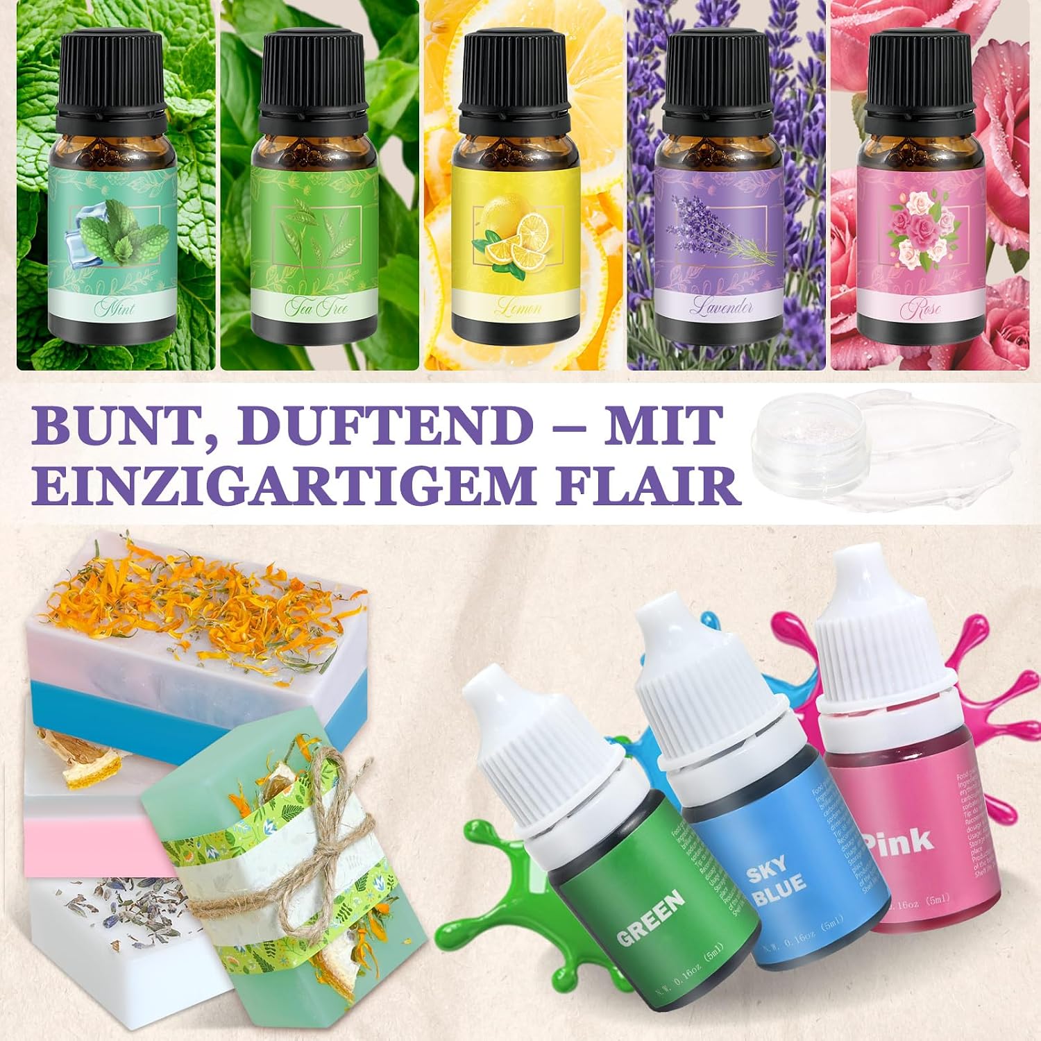 Vezerd Soap Making Yourself, Creative Craft Set Adult DIY Set – Bild 3