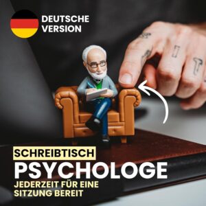 Winkee Psychologist Desk, The Best Freudian Wisdoms at the Touch of a Button, Freud Desk Therapist Figure, Batteries Included (German)