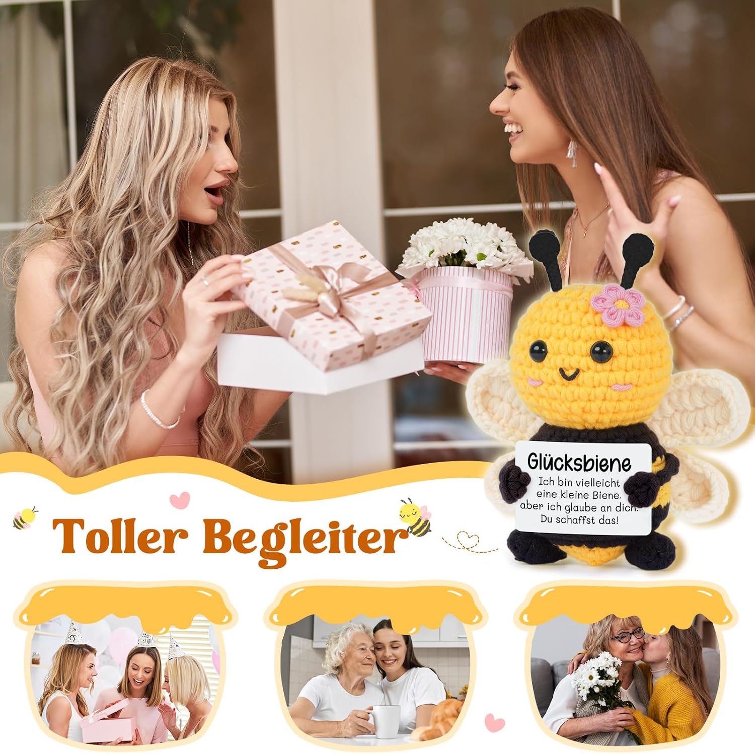 Gleevara Pocket Hug Positive Bee Lucky Charm Test – Bild 6