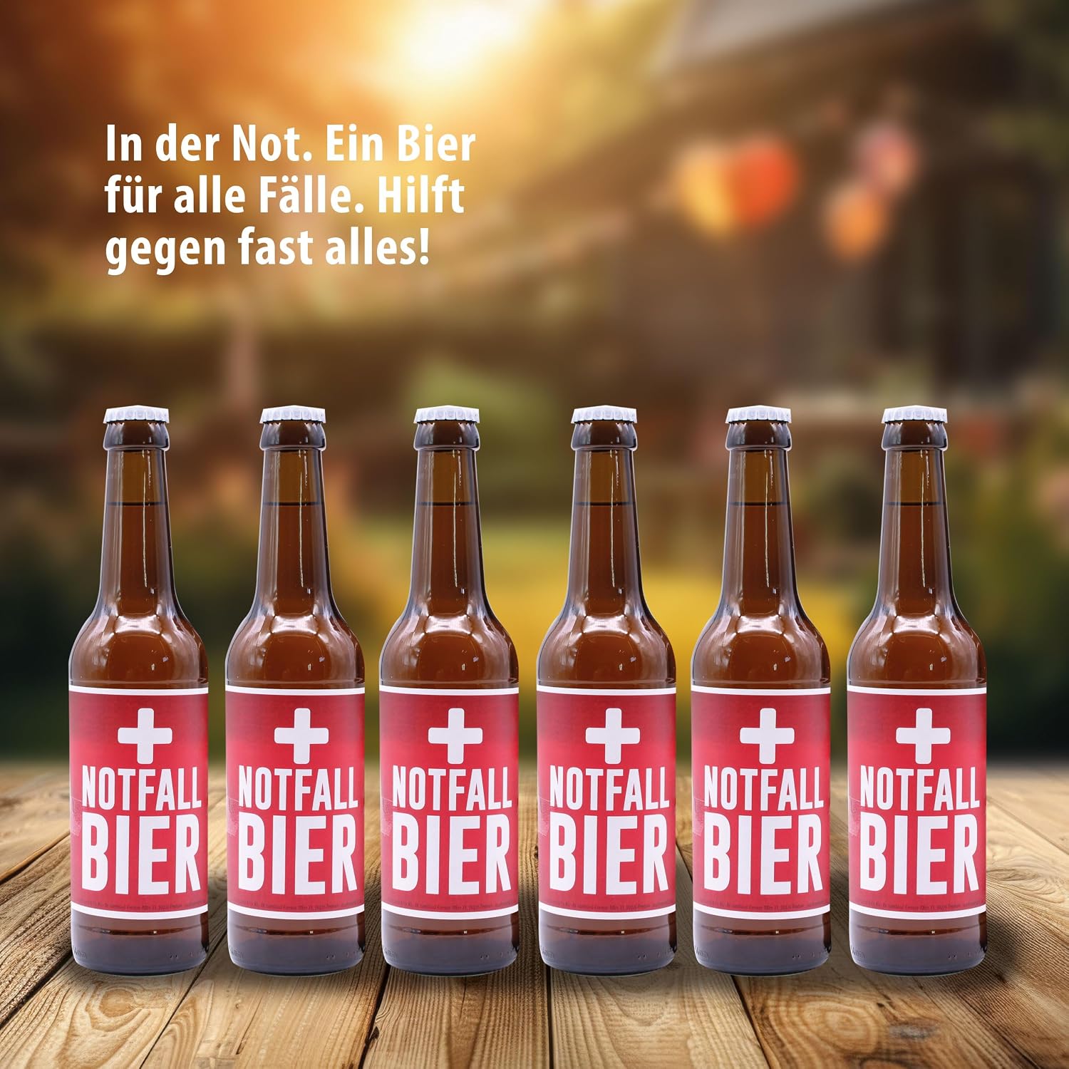 Men's Handbag Emergency Beer with 6 x Beer 0.33 L 4.8% Vol. Includes Reusable Deposit – Bild 3