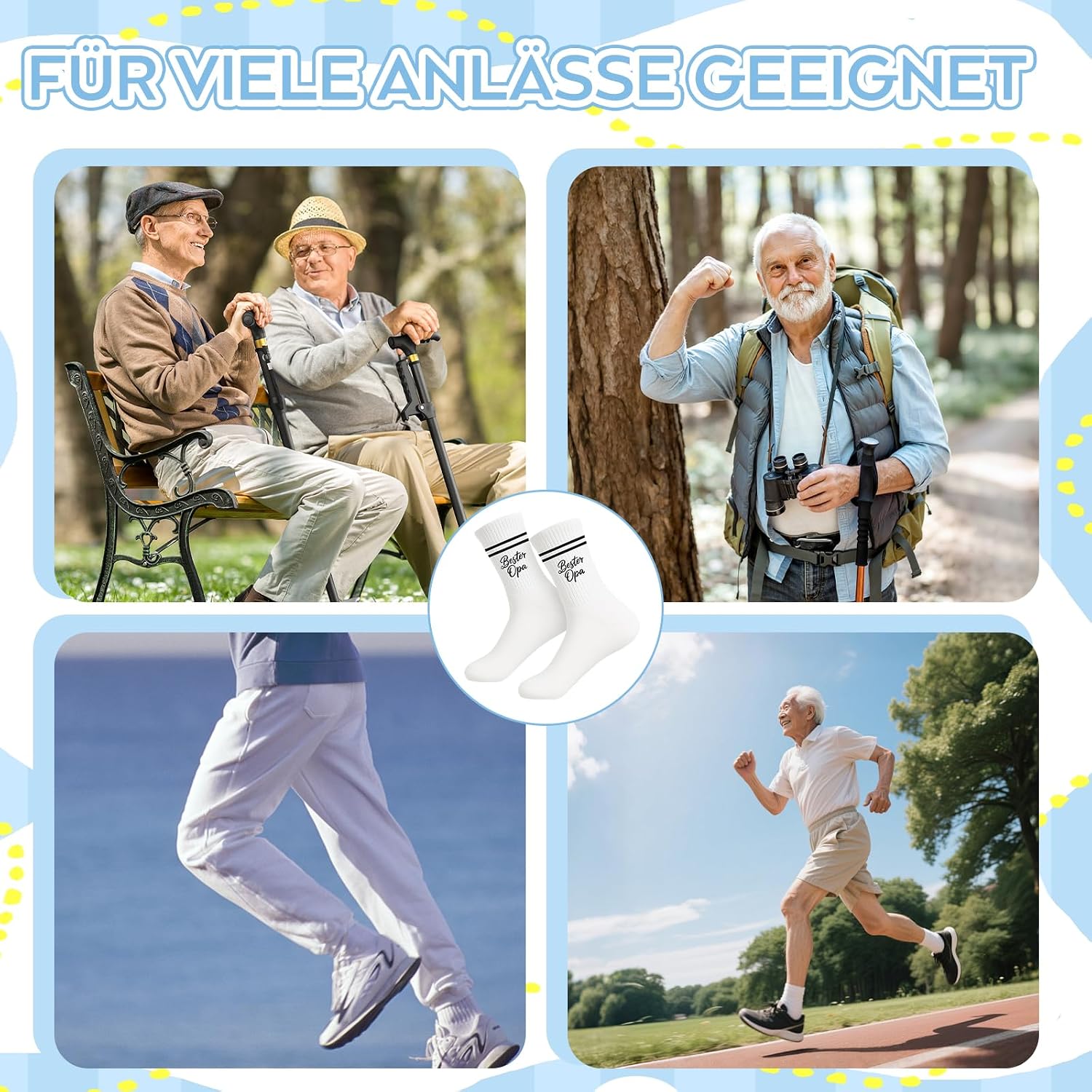Grandpa Gifts, Best Grandpa Socks, Funny Socks Men with Bottle Opener, Gift Idea for Men, Funny Christmas Gifts for Grandpas, Men's Day, Christmas Gift for Valentine's Day, Father's Day – Bild 7