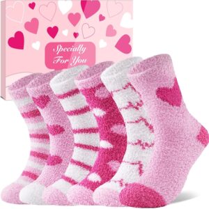 Niofind Women's Cosy Socks, 6 Pairs, Warm and Fluffy for Winter