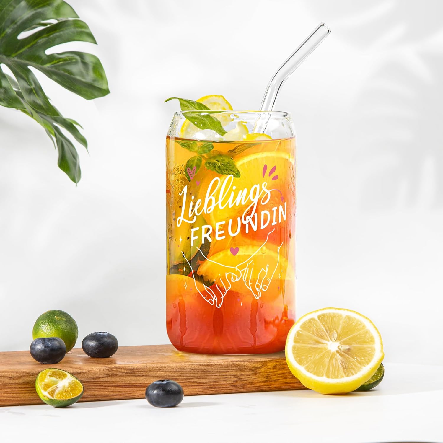 Best Friend Gift - Friendship Tumbler with Lid & Straw – Bild 8