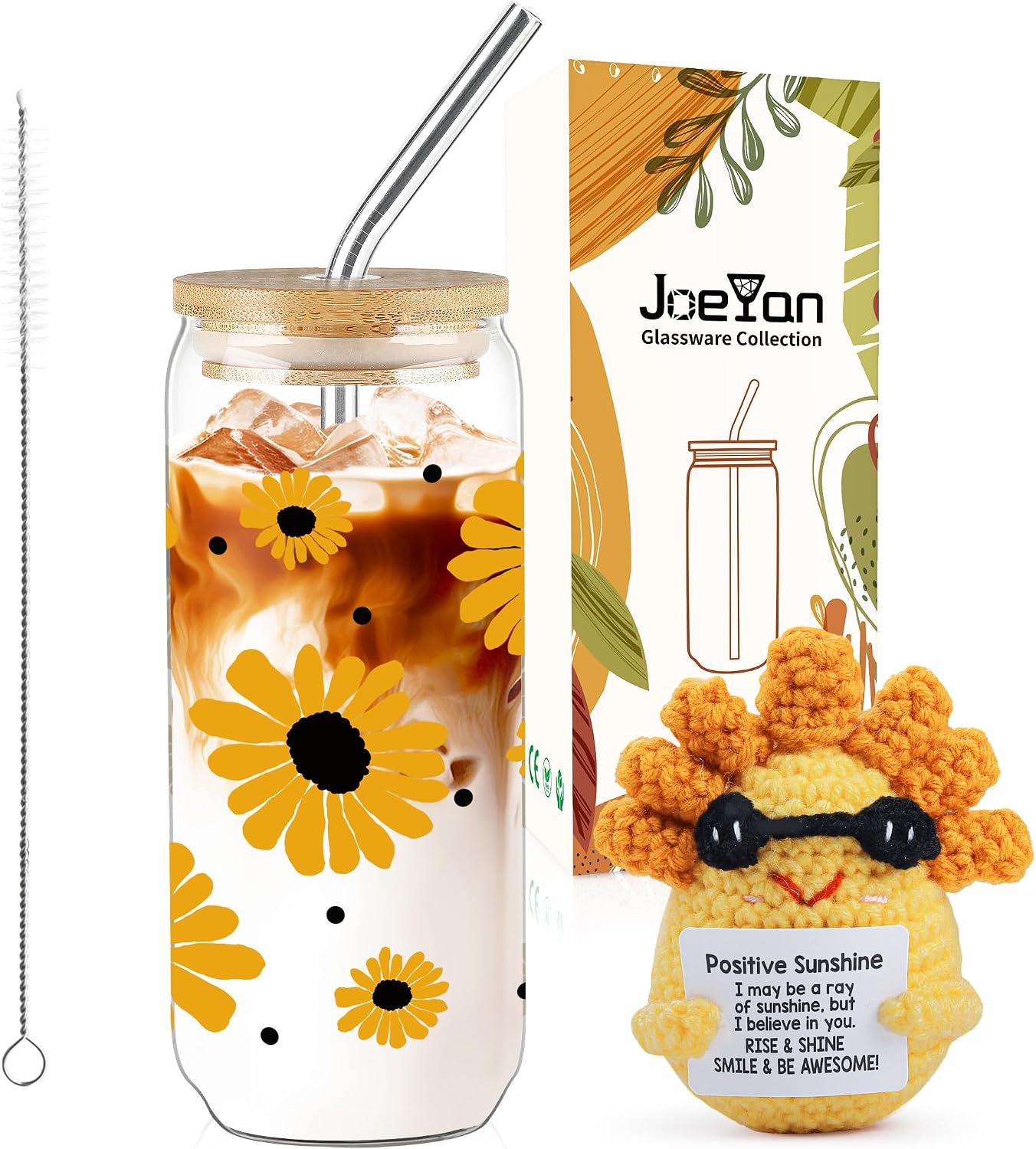 Joeyan Sunflower Gift for Women, Inspirational Gift Set