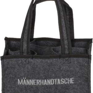 Out of the blue Handbag for 6 Beer Bottles Embroidered Men’s Handbag / Dimensions: 24 x 14 x 16 cm