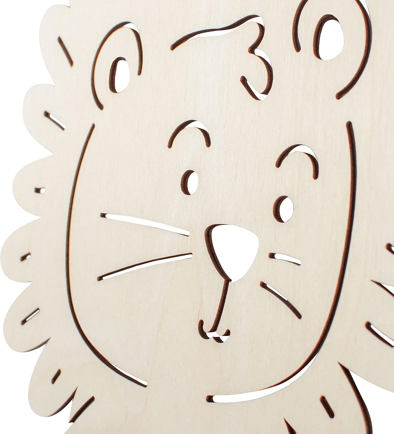 Laublust Baby Night Light, Customisable Gift for Birth and Christening, LED Background Lighting, Natural, Lion – Bild 6
