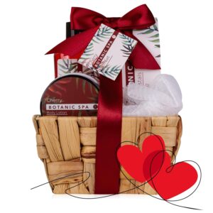 Accentra Cherry Spa Gift Set in Seagrass Basket, Set of 4