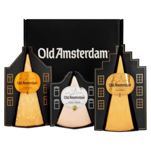 Old Amsterdam Cheese Package – Set of 3 – Gift Package – Cheese – Classic – Vintage – Goat – Christmas Package Food Luxury – Gift Set Men Women