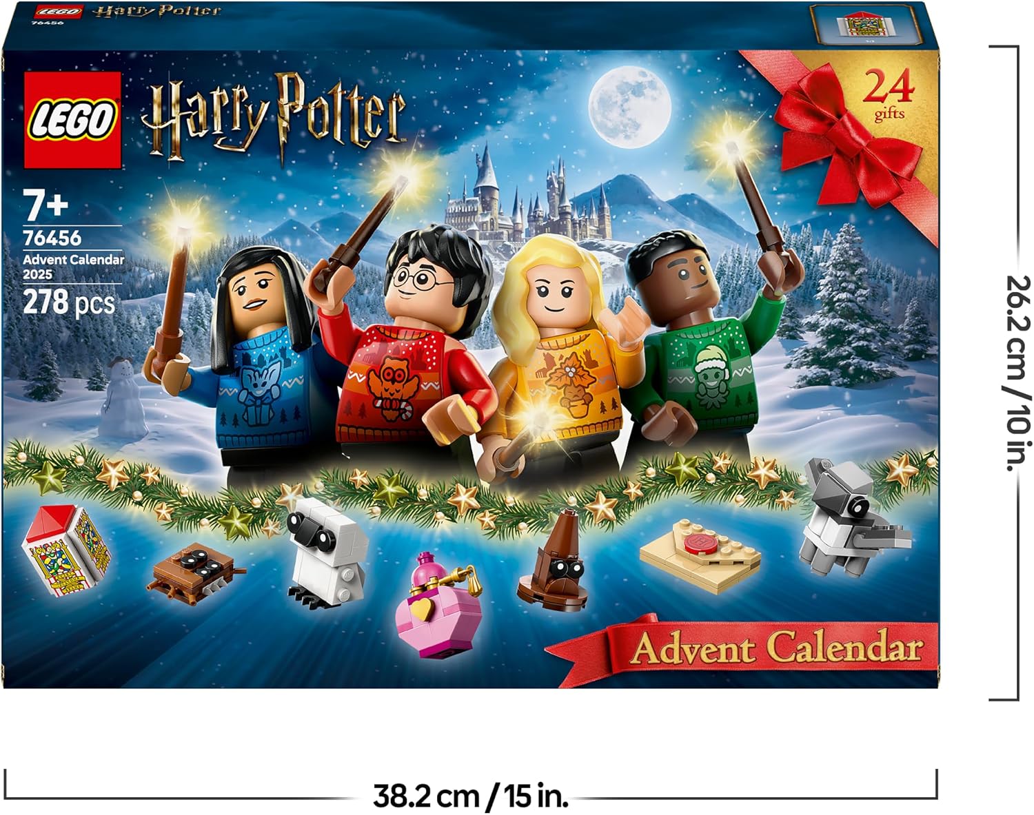LEGO Harry Potter Advent Calendar 2025 - Christmas Toy with 24 Surprises - 8 Mini Figures in Festive Sweaters & 6 Figures - Gift for Girls and Boys from 7 Years - 76456 – Bild 7
