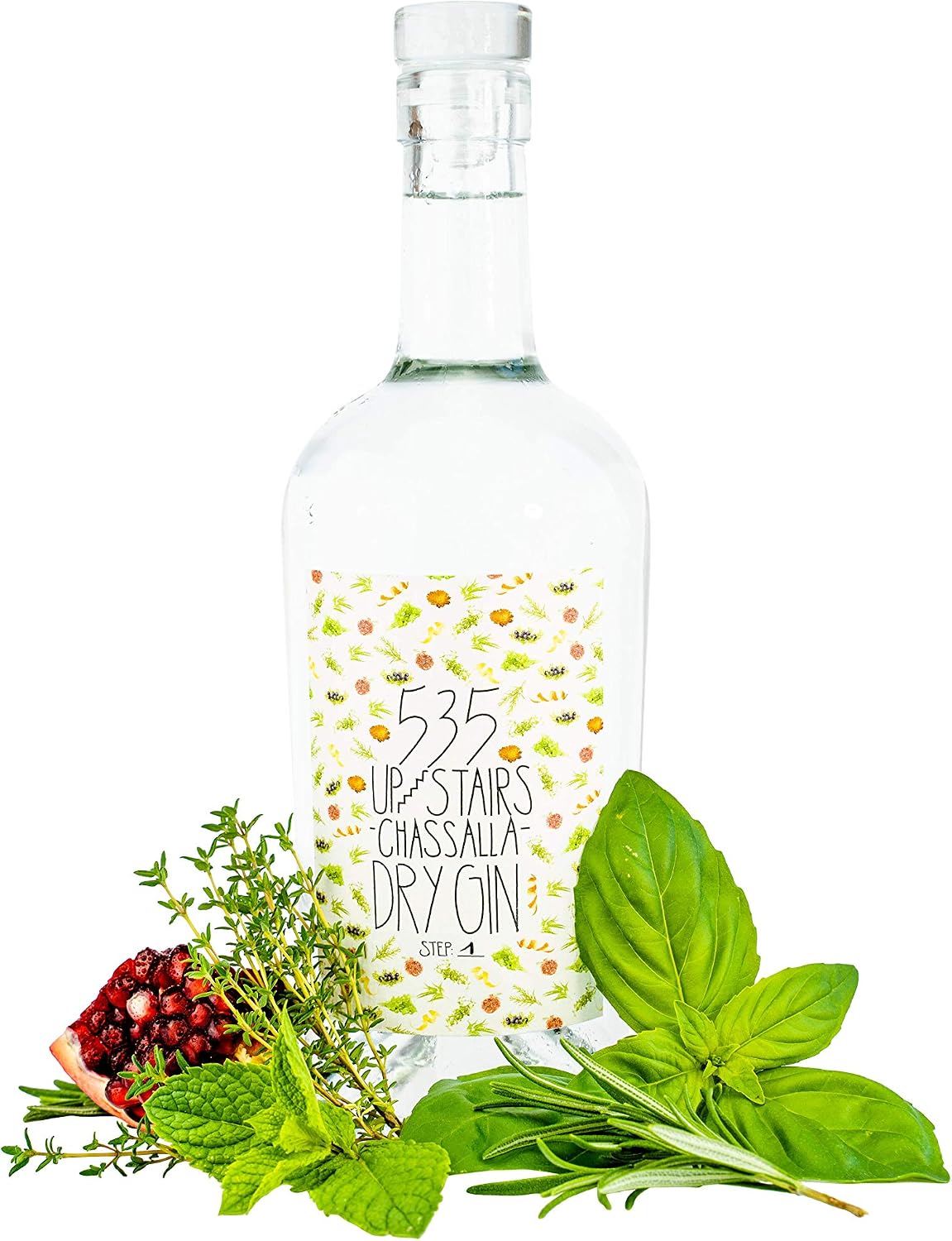 535 Upstairs Dry Gin, 500 ml, 43%
