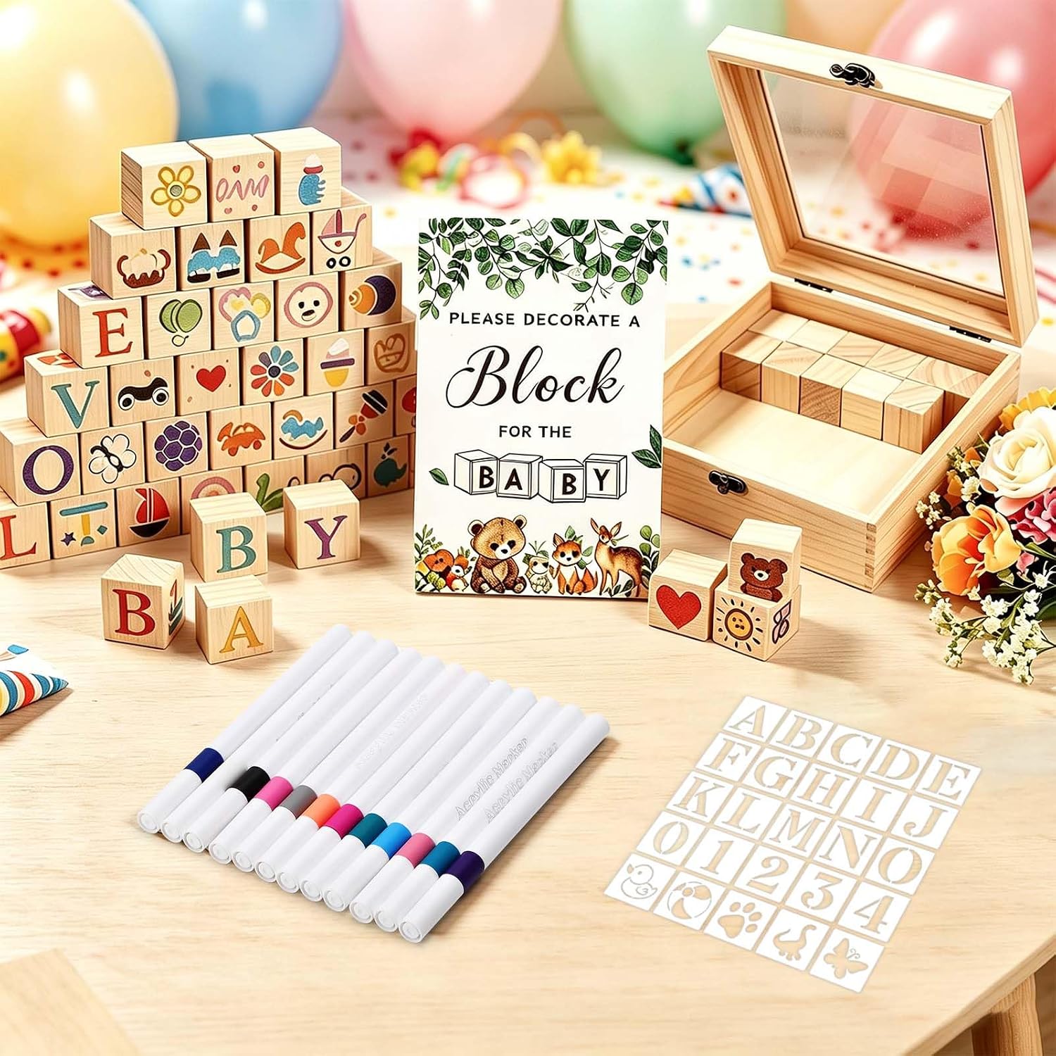 143-Piece Baby Shower Games Set for Baby Shower Games & Gender Reveal – Bild 5